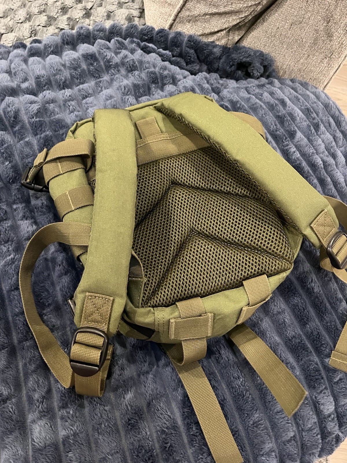 WOLFpak Green Tactical Backpack MOLLE Zip Closure "Trust Your Instincts" Patch