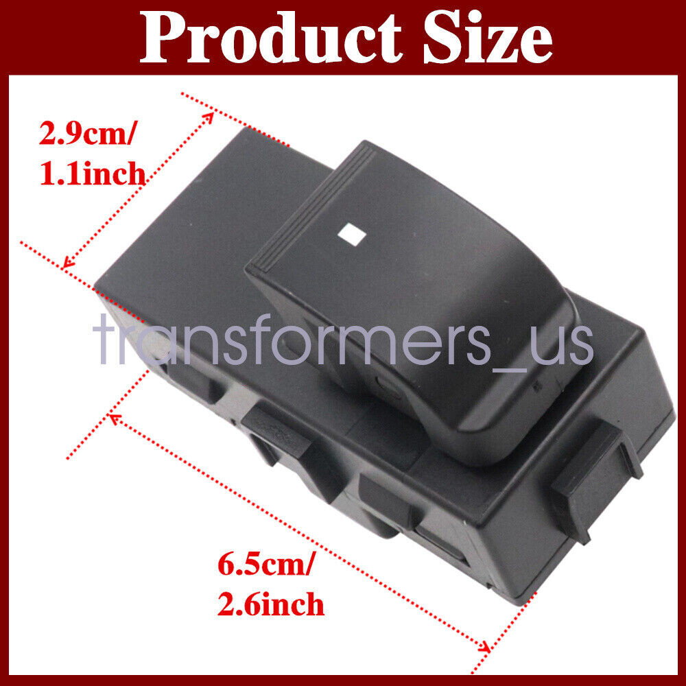 Window Power Control Switch Passenger Side For Chevy Silverado/Sierra 2007-2013
