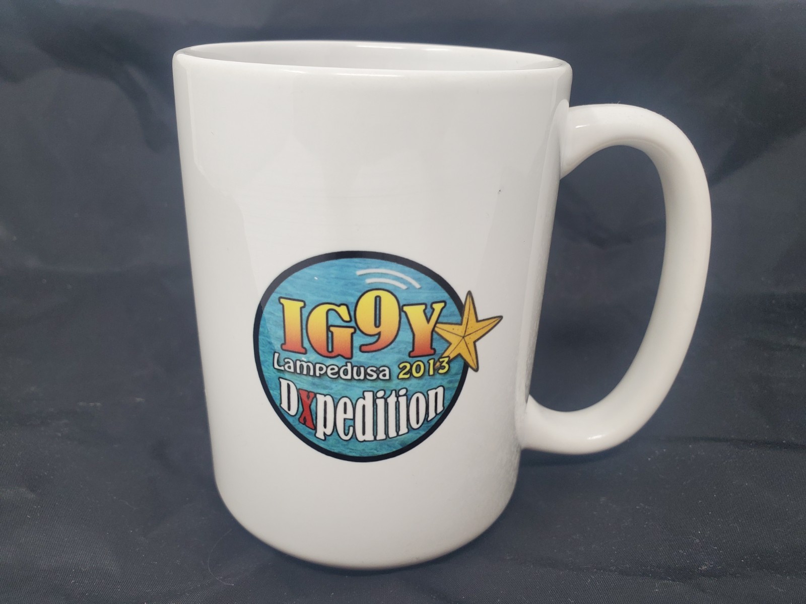 DXPedition Amateur Ham Radio Mug Cup - IG9Y Lampedusa 2013
