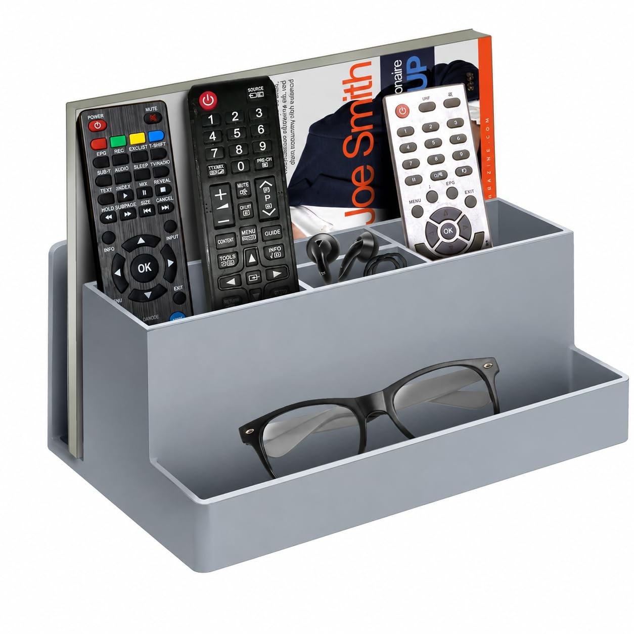 Acrimet Desktop Organizer - Multi 11P x 23L x 10A centímetros, Silver