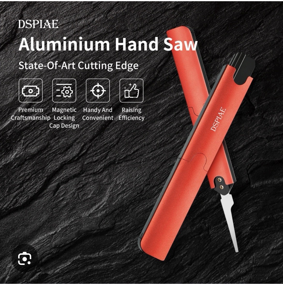 Dspiae #AT-HW Aluminum Hand Saw  With Fine Blade (1) 1123