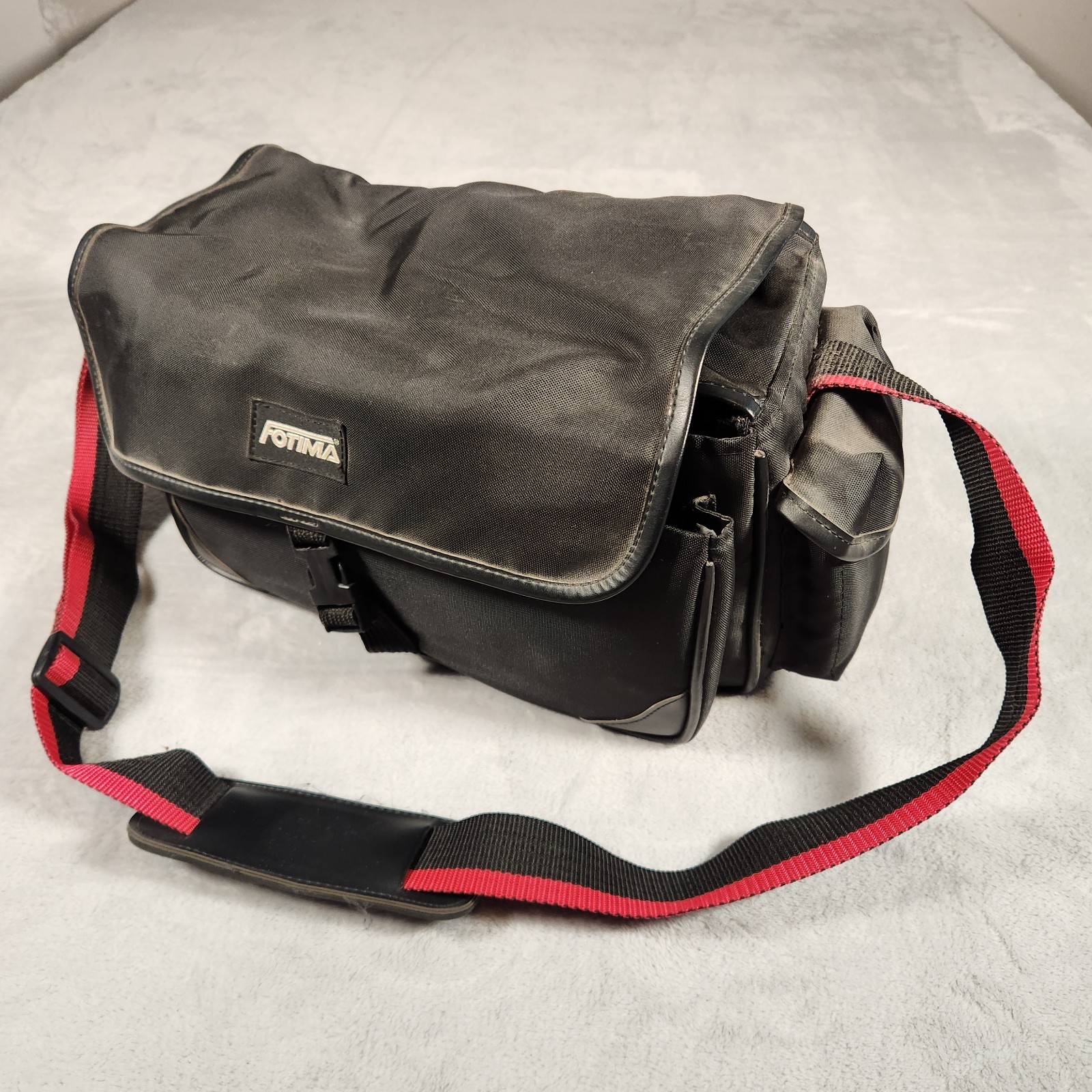 Fotima Camera Bag Black Adjustable Strap Padded Compartments F430NS