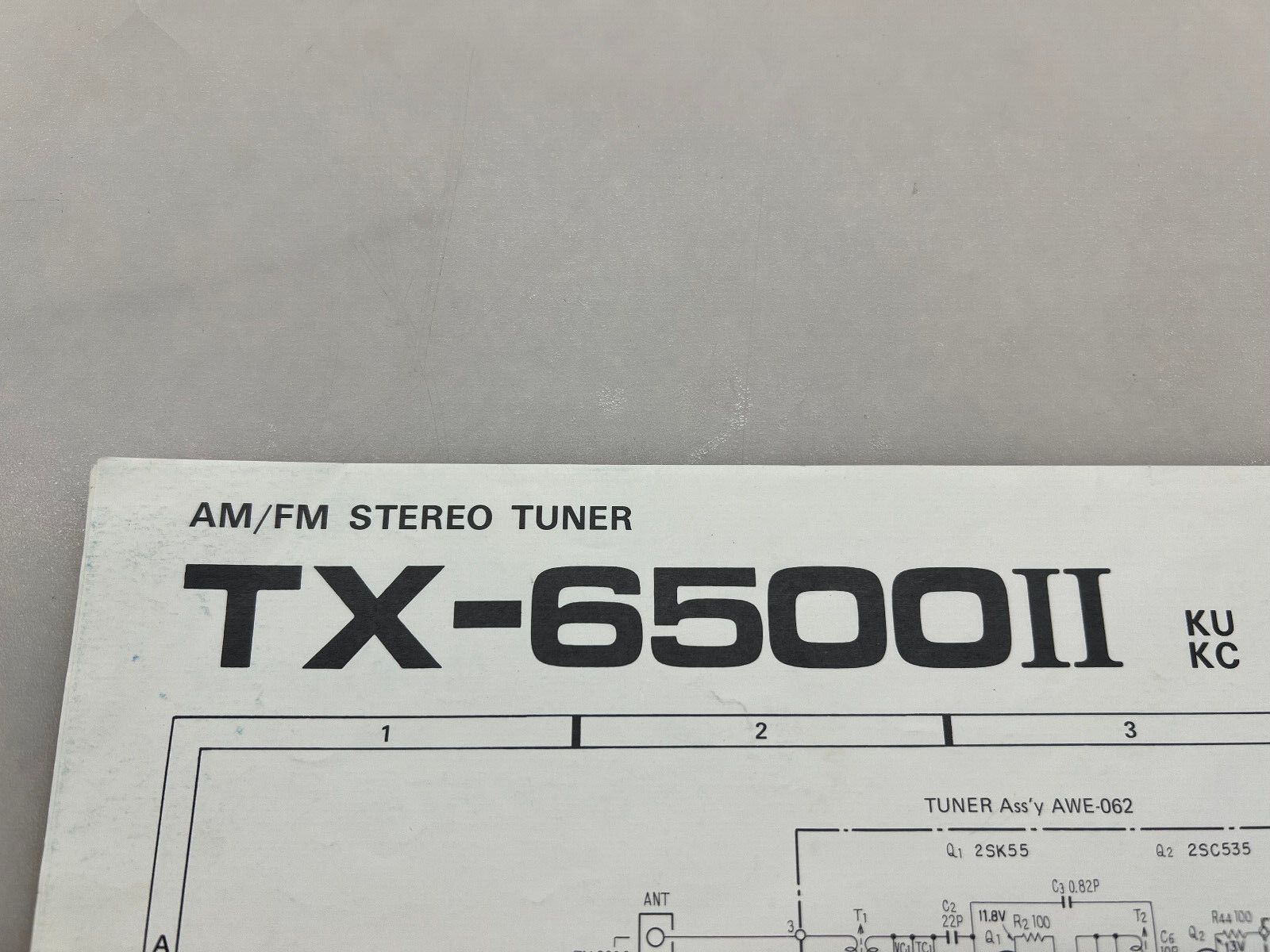 Pioneer TX-6500II Original Schematic Free Shipping