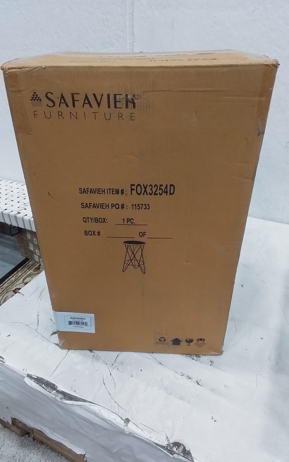 Safavieh LORNA GOLD LEAF BARSTOOL, Reduced Price 2172752201 FOX3254D