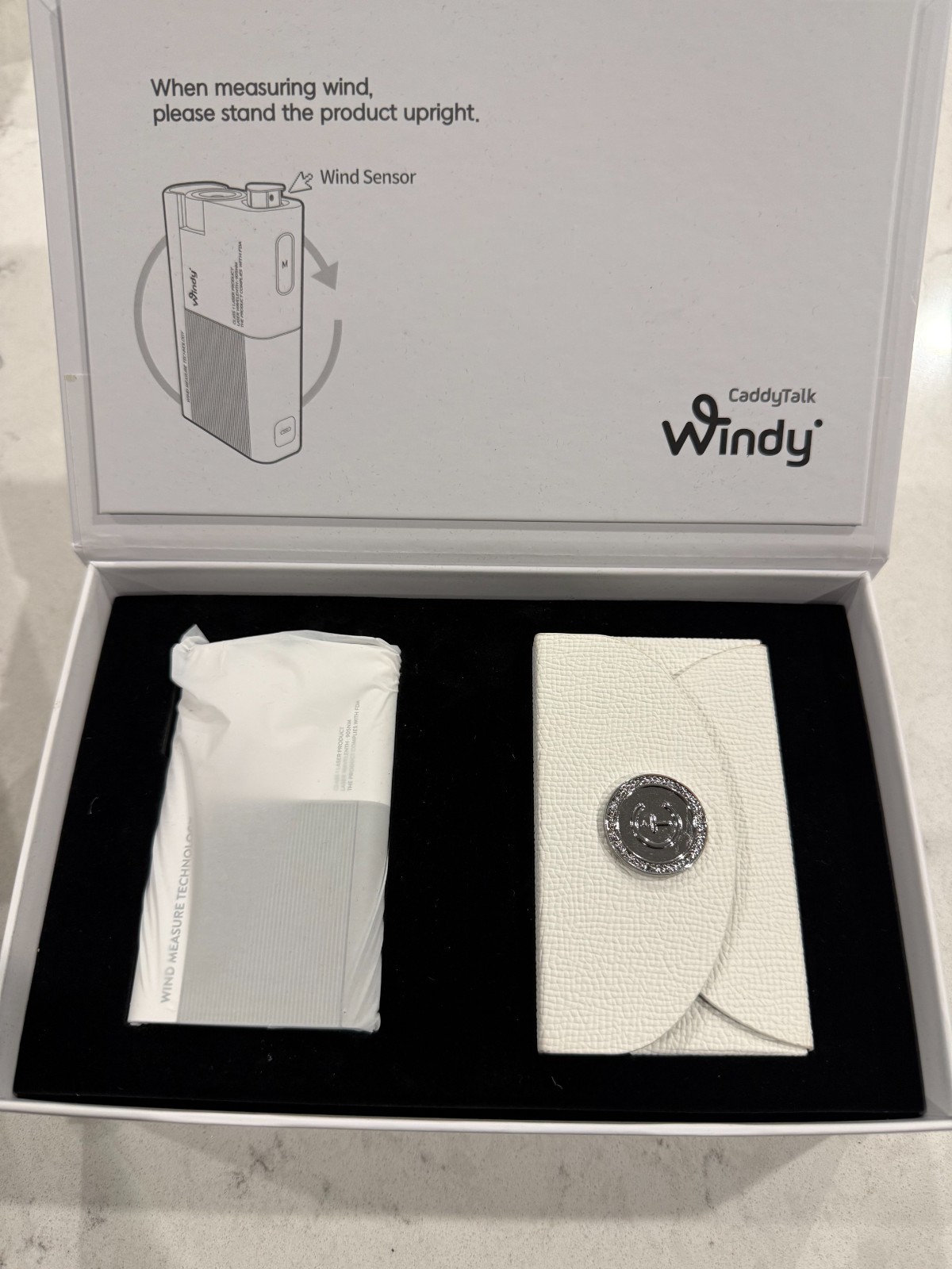 CaddyTalk Windy Laser Rangefinder White BRAND NEW