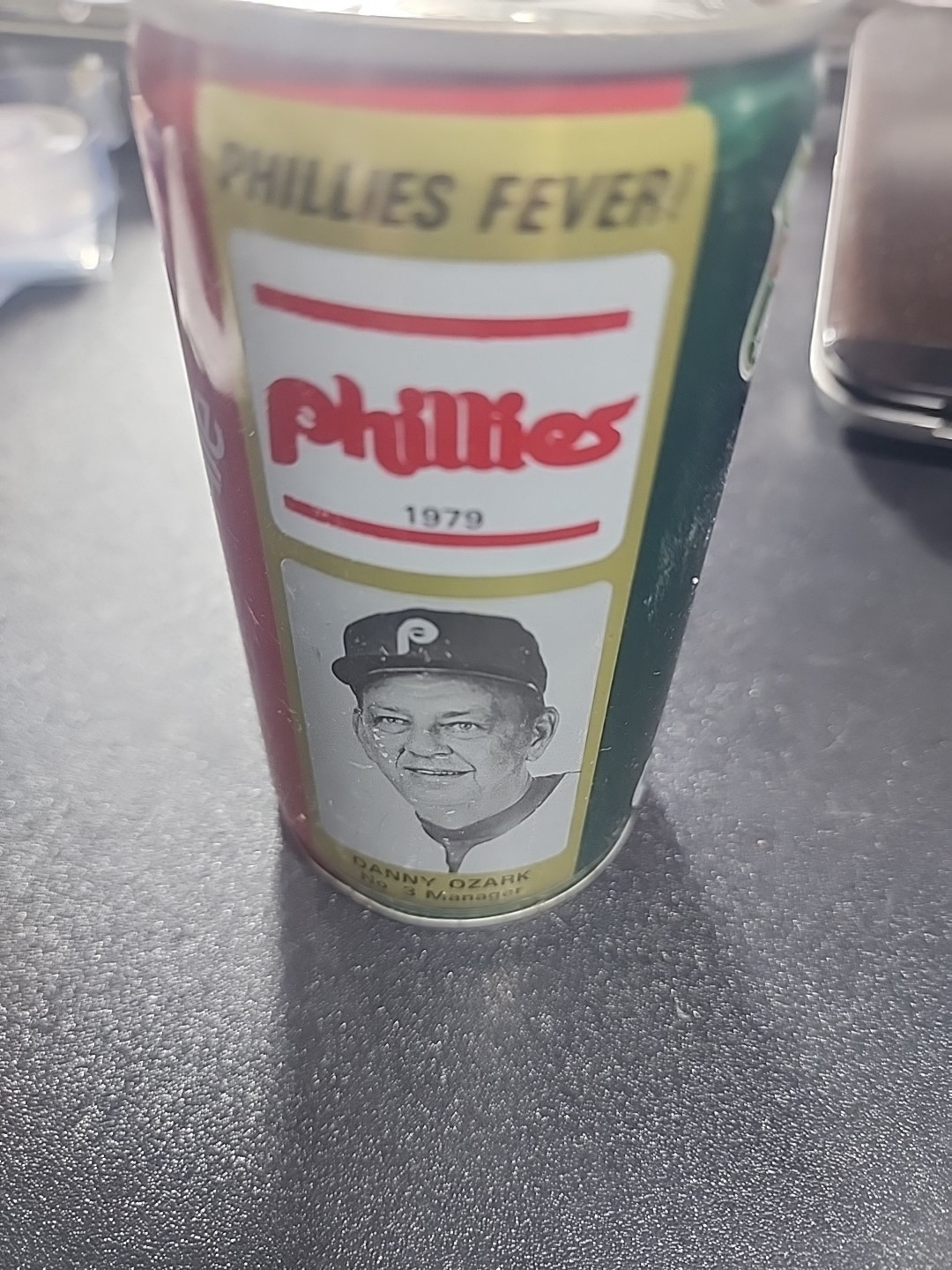 1979 Phillies Canada Dry Ginger Ale Danny Ozark Can