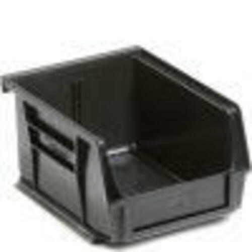 6 pack Storage Bins 5-3/8x4-1/8x3 inch BLACK Plastic Small Parts Container Stack