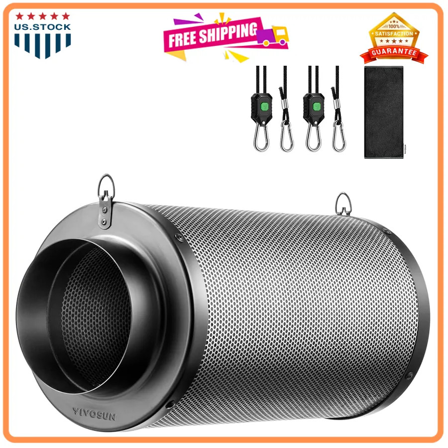 VIVOSUN 4 Inch Air Carbon Filter with Australian Virgin Charcoal for Inline Fan