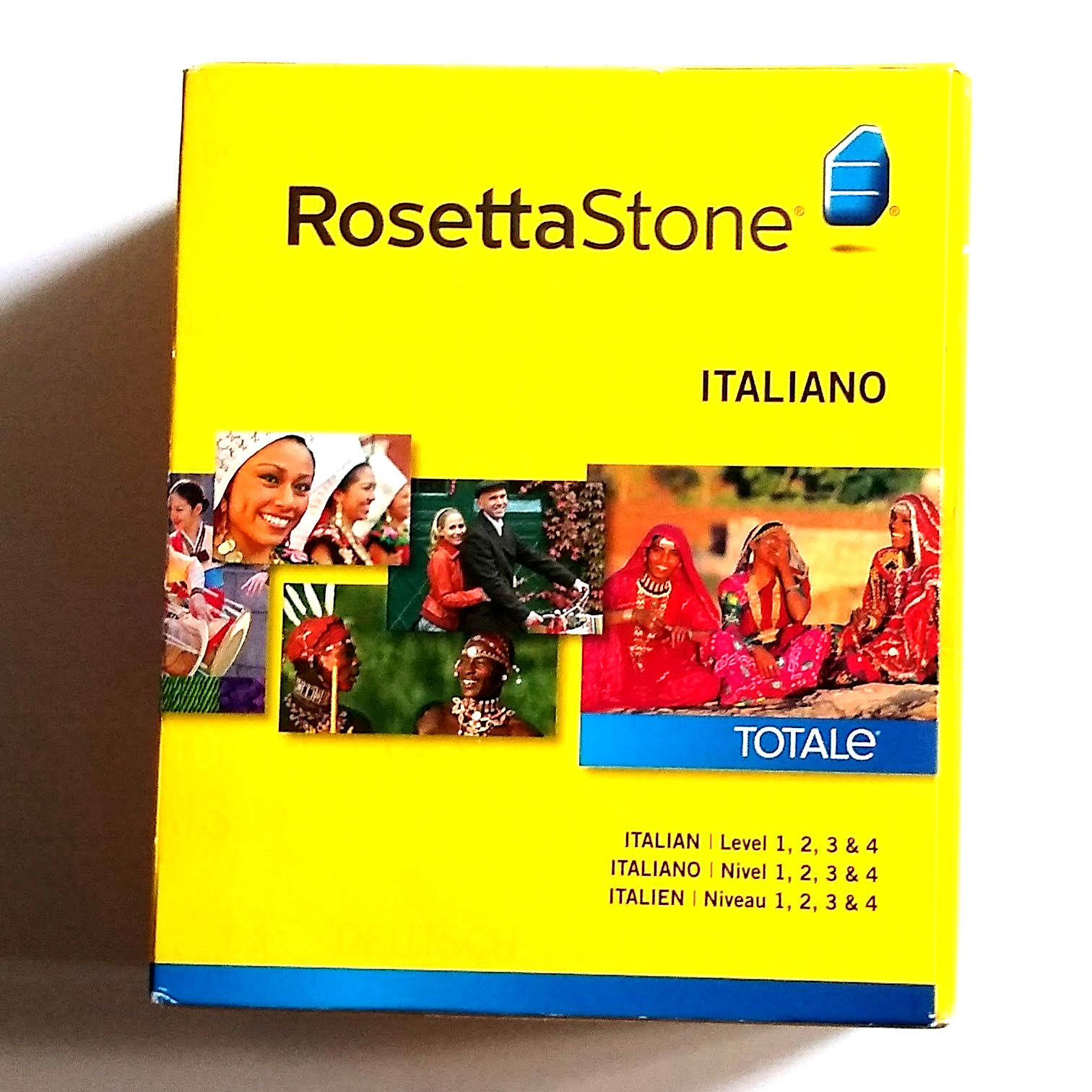 ITALIAN Rosetta Stone TOTALe V- 4 Level 1-4 Italiano Language CD PC or MAC