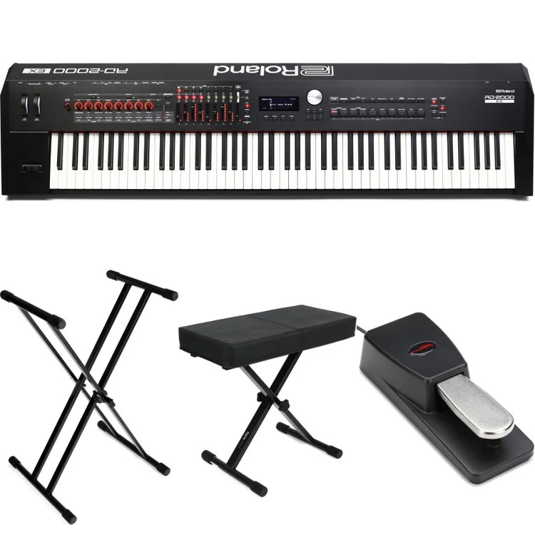 Roland RD-2000 EX 88-key Digital Piano Essentials Bundle