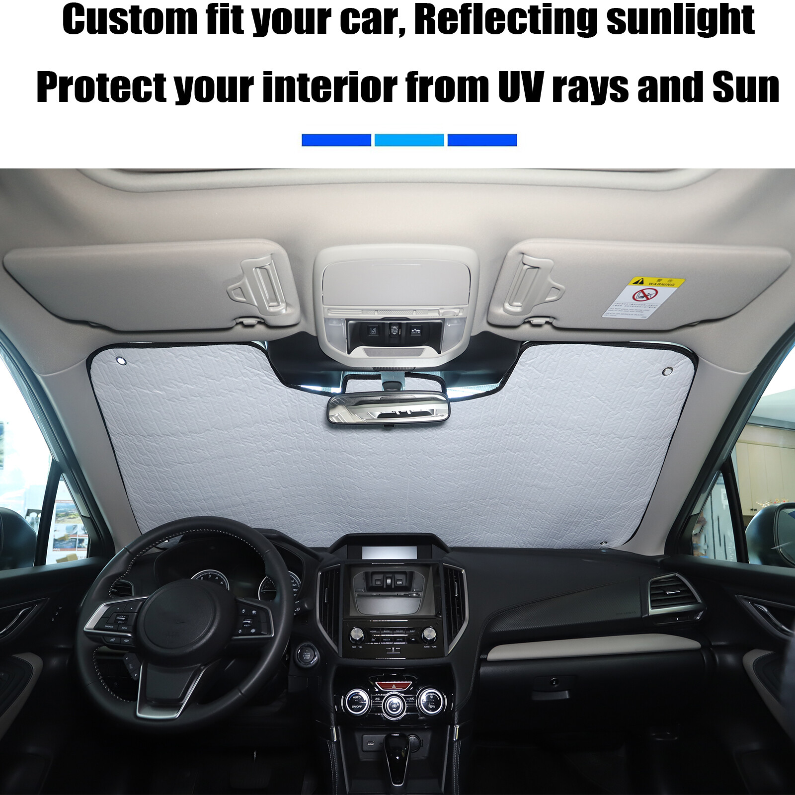Custom Fits 2019-25 Subaru Forester Windshield Sun Shade Visor UV Protection