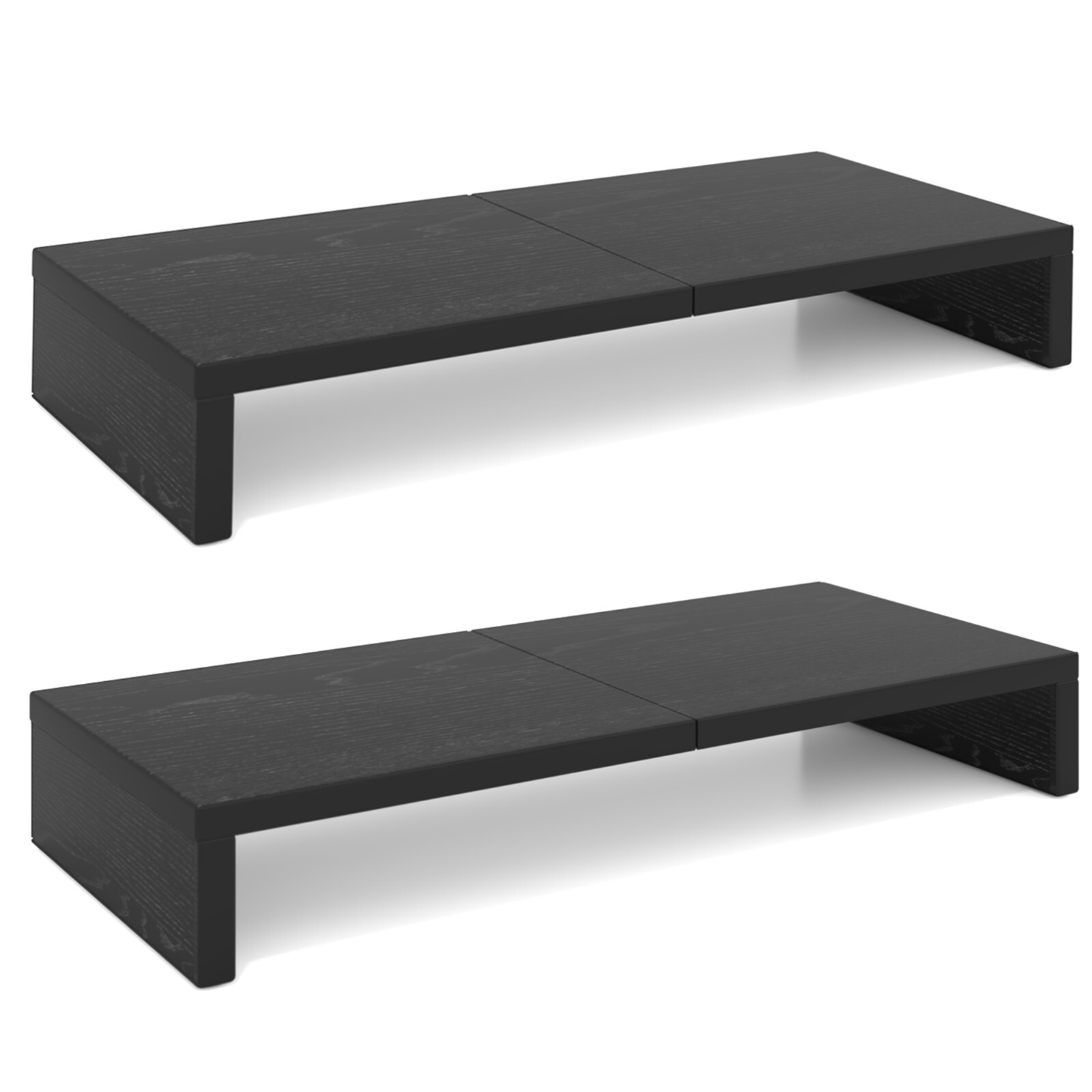 2 Pack Monitor Stand Riser-20 inch, Wood Monitor Stand for Desk Organization.