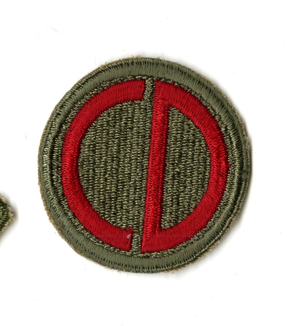 85th Infantry Division Wide Border White Back Patch WWII Vintage Rome Europe
