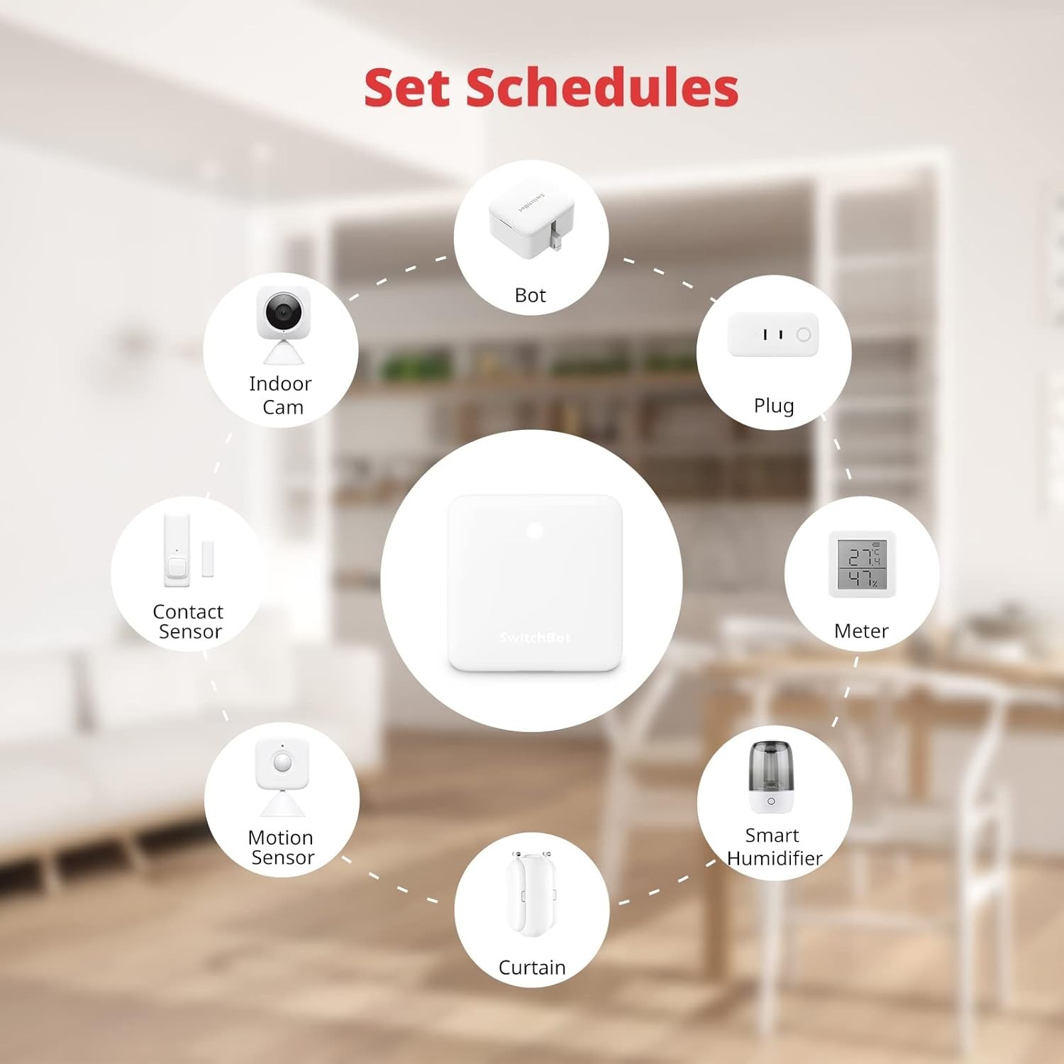 SwitchBot Hub Mini Smart Remote - IR Blaster, Link SwitchBot to Wi-Fi (Support 2
