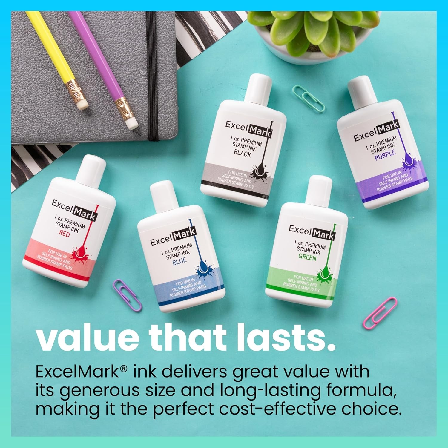 Self Inking Stamp Refill Ink 1 Ounce Black