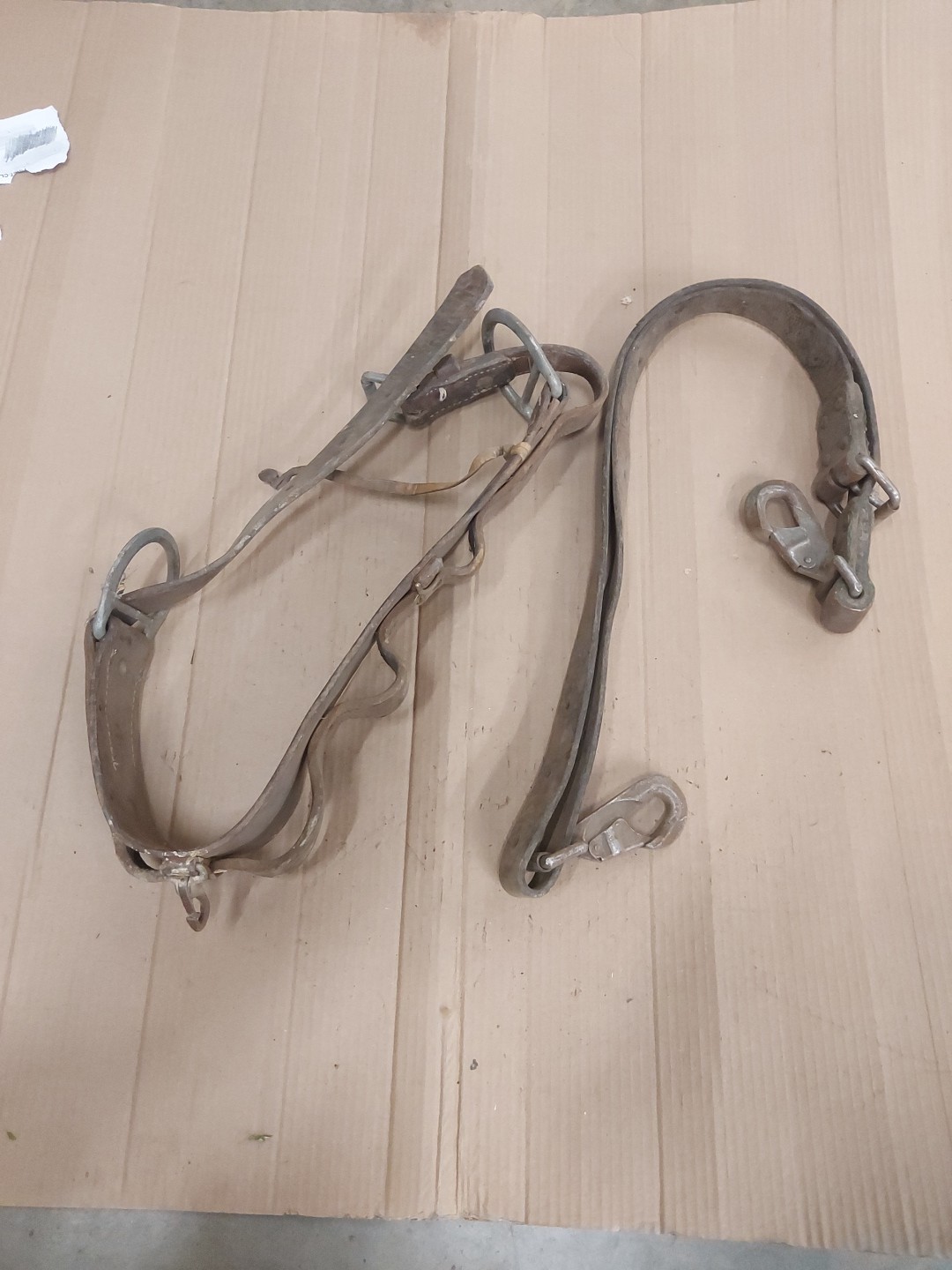 Klein Heavy Duty Pole Tree Climbing Belt Harness Lineman Tool Belt Vintage Strap