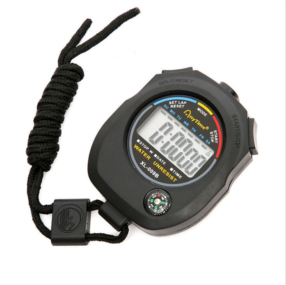 2 Pack Handheld Multi-function Stopwatch Sports Stopwatch Timer Coach Referee