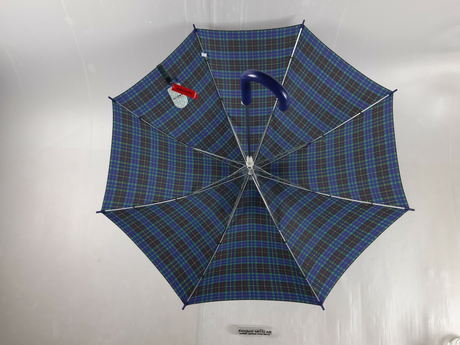 Long/Mini Umbrella - Automatic - Boys - 8 Slats - 0428D - Rainbow