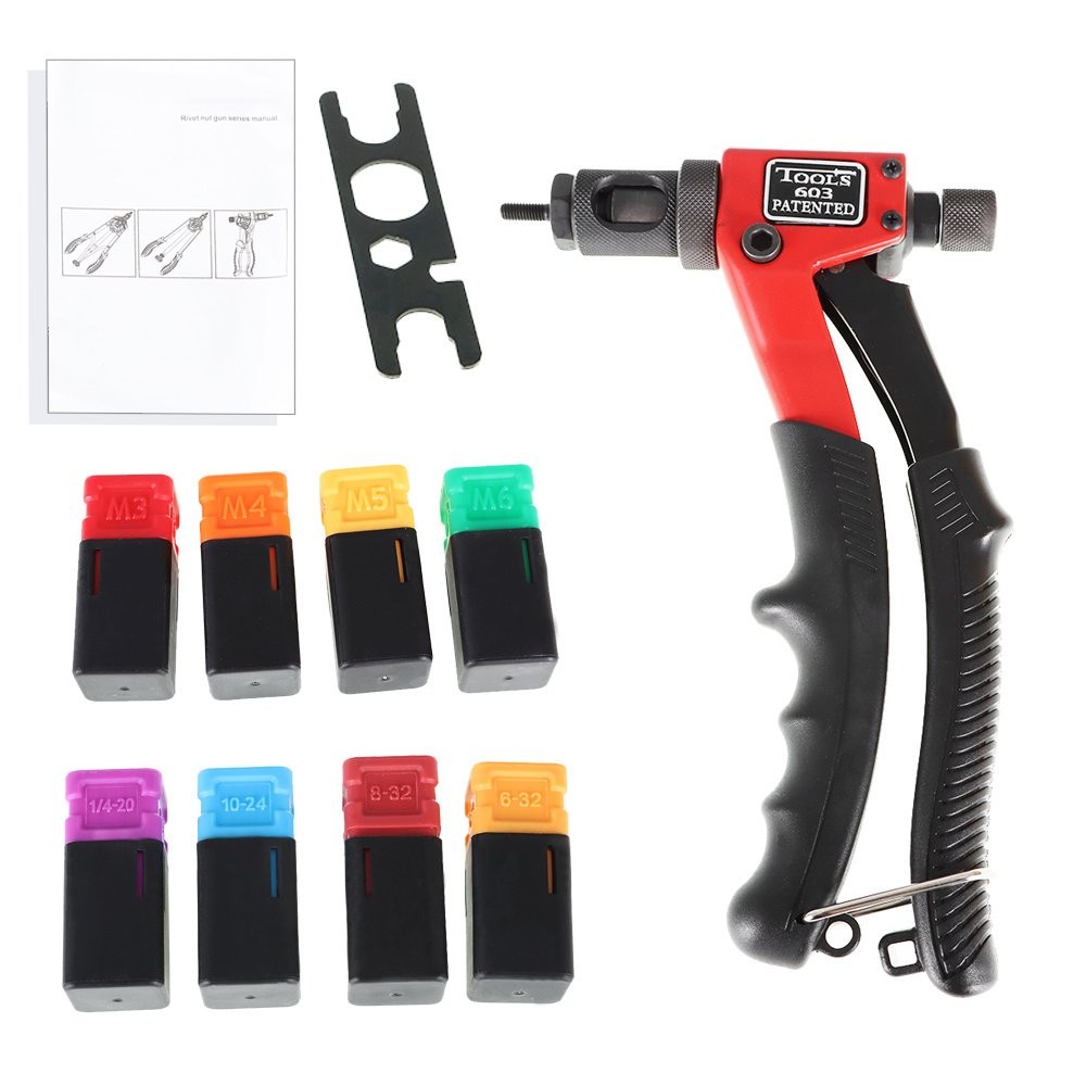 8 Inch Rivet Gun Kit Rivnut Thread Setting Tool Nut Setter Nutsert Metric