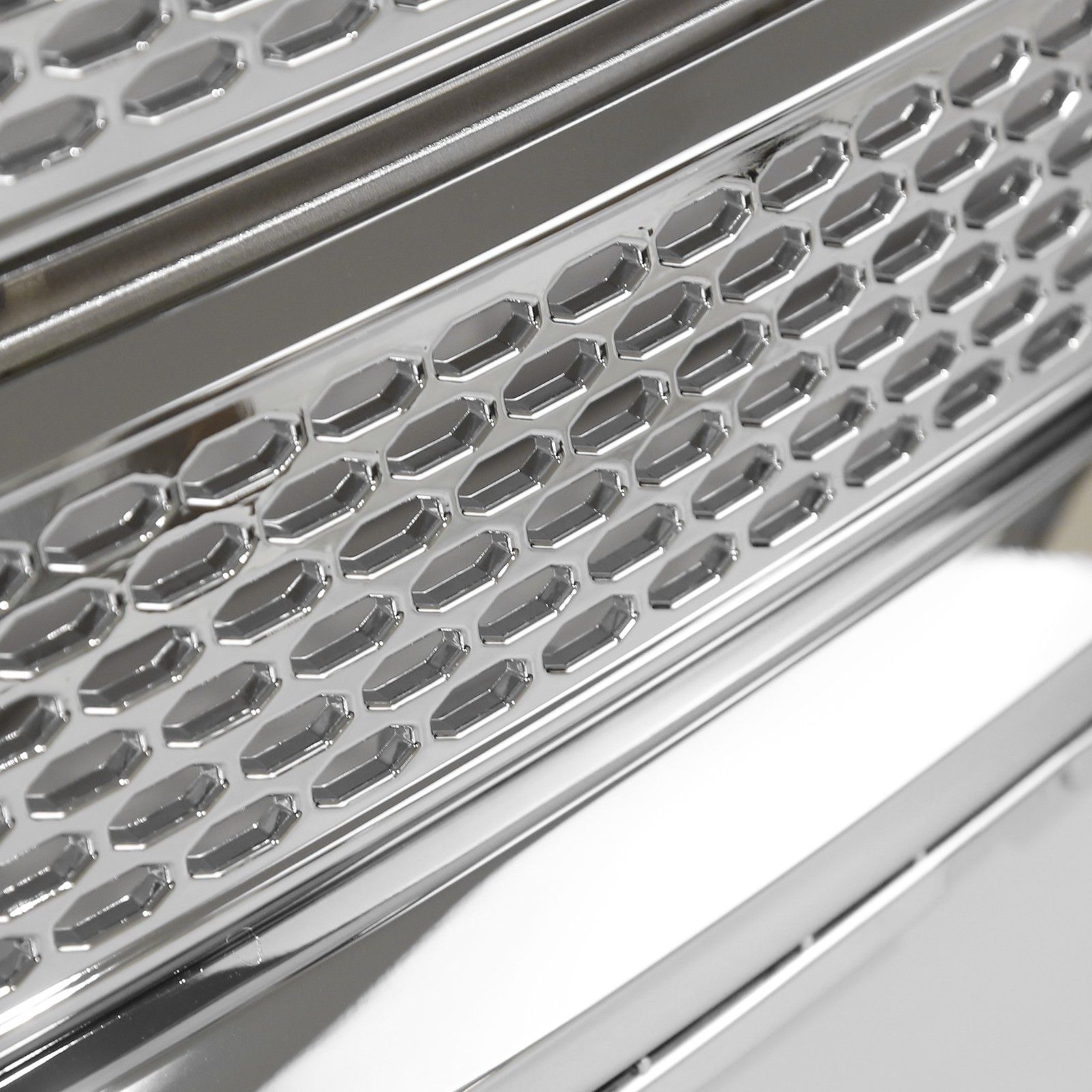 Chrome Front Upper Bumper Grille For 2013-2016 GMC Acadia Denali Style