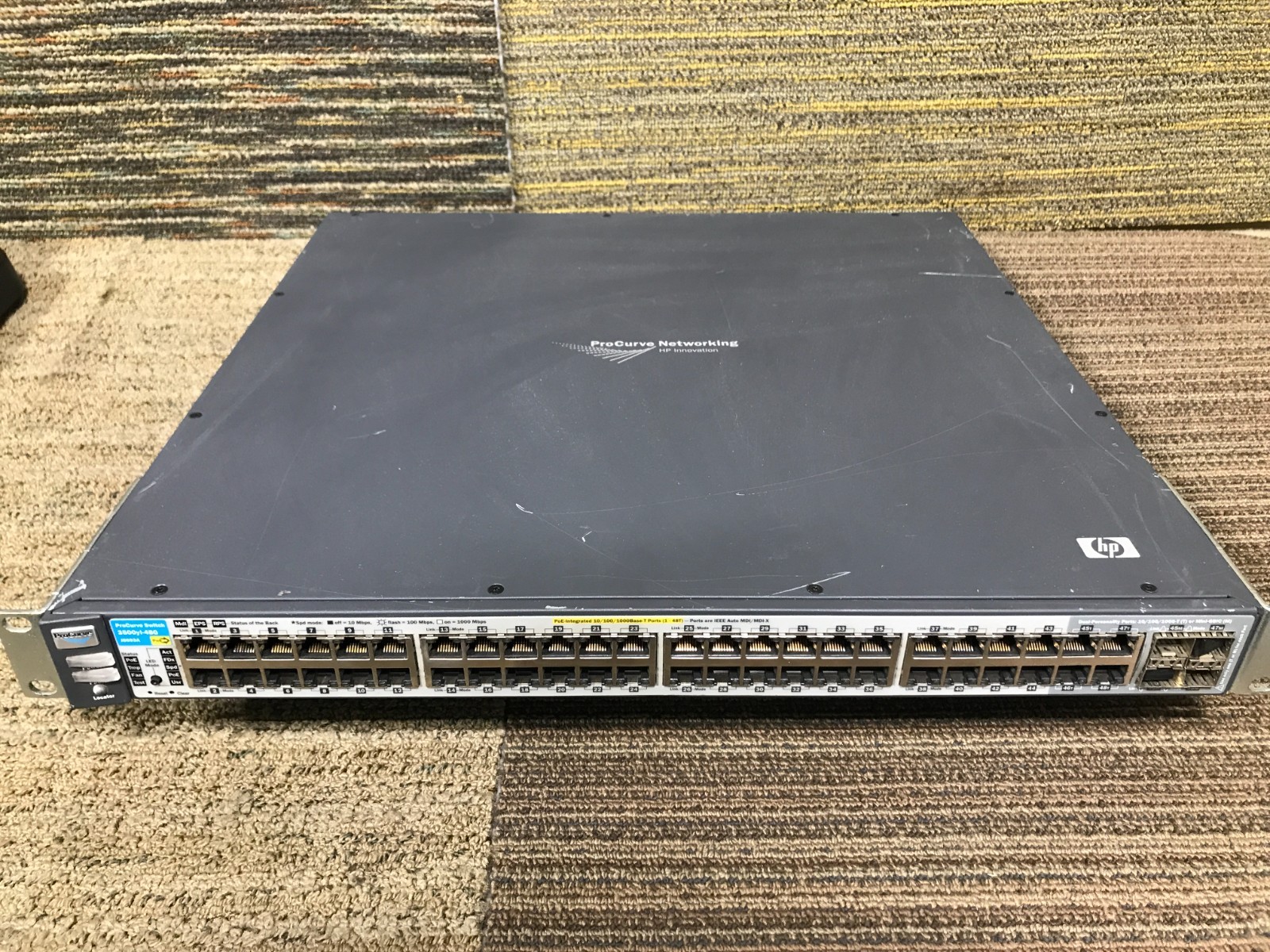 HP Procurve 3500YL-48G J8693A 48-Port PoE Gigabit Switch