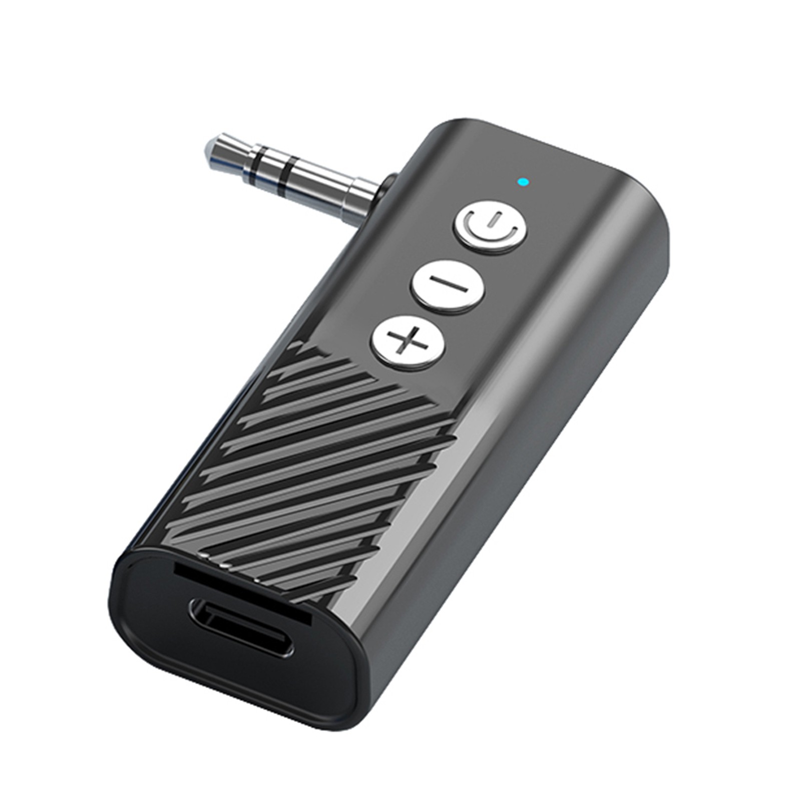 3-in-1 Wireless Bluetooth 5.3 Transmitter Receiver Adapter Audio ABS Black