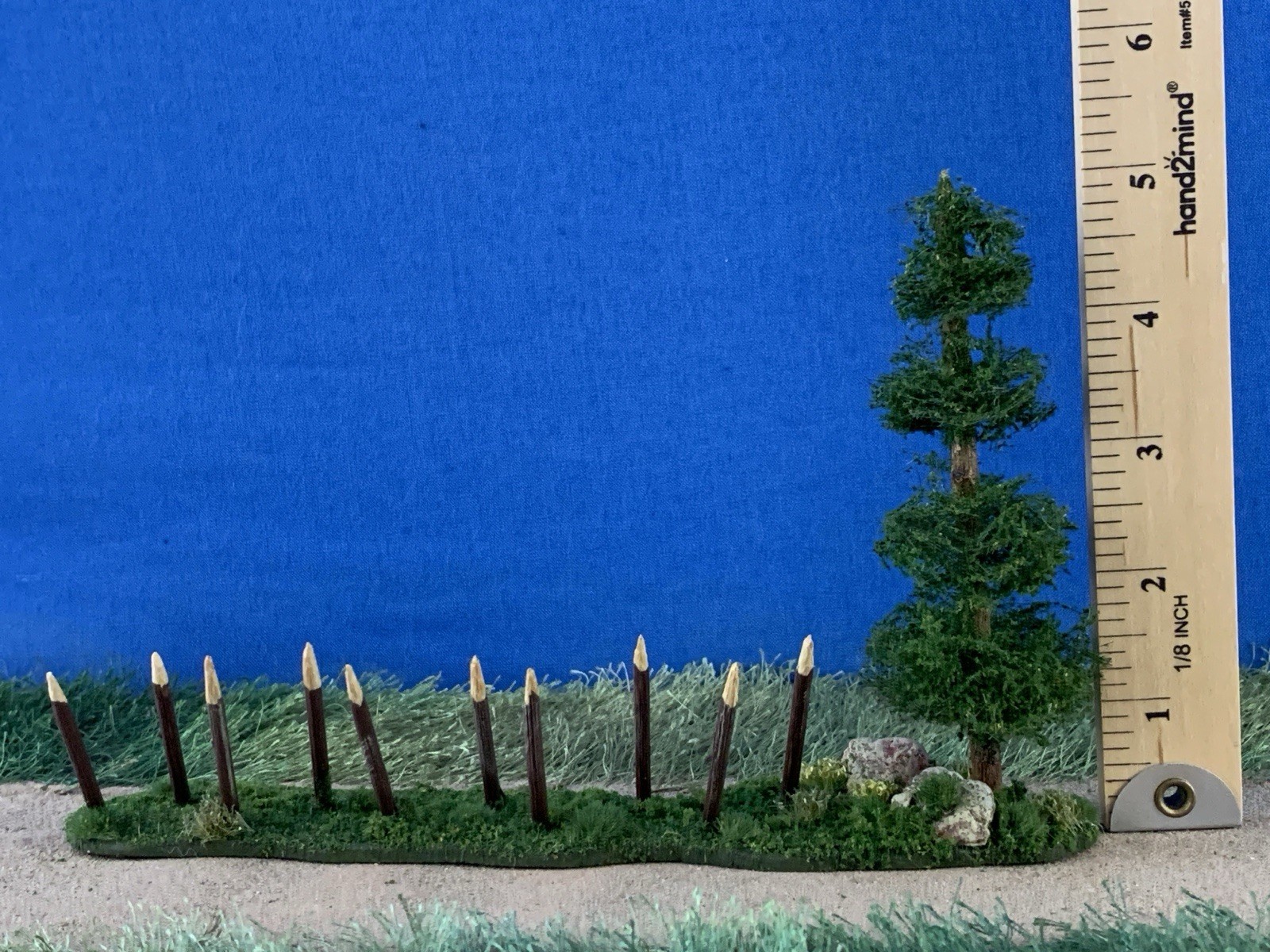 Accessory Scenery Tree Diorama for War Games Custom Built Composition 1:35 scale