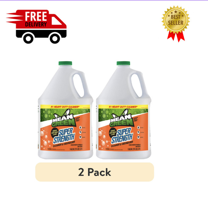 Mean Green Super Strength Cleaner & Degreaser, 128 Ounce (2 pack)