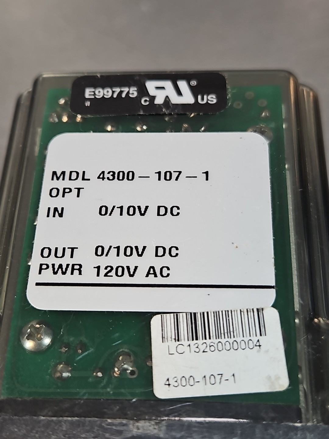 Action Pak 4300-107-1 Module Control Relay Loc4D17