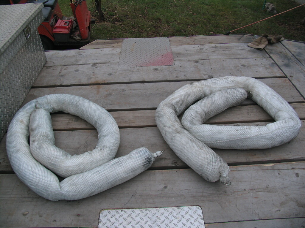 10 foot Long Absorbent Sock 6" dia. with Nylon Netting  NOS