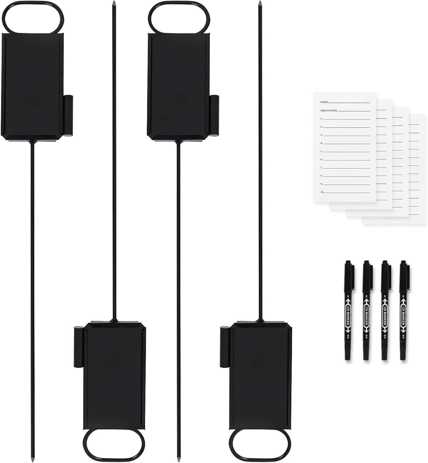 4 Pcs Closest to The Pin Marker - Golf Metal Proximity Marker with 50 Sheets ...