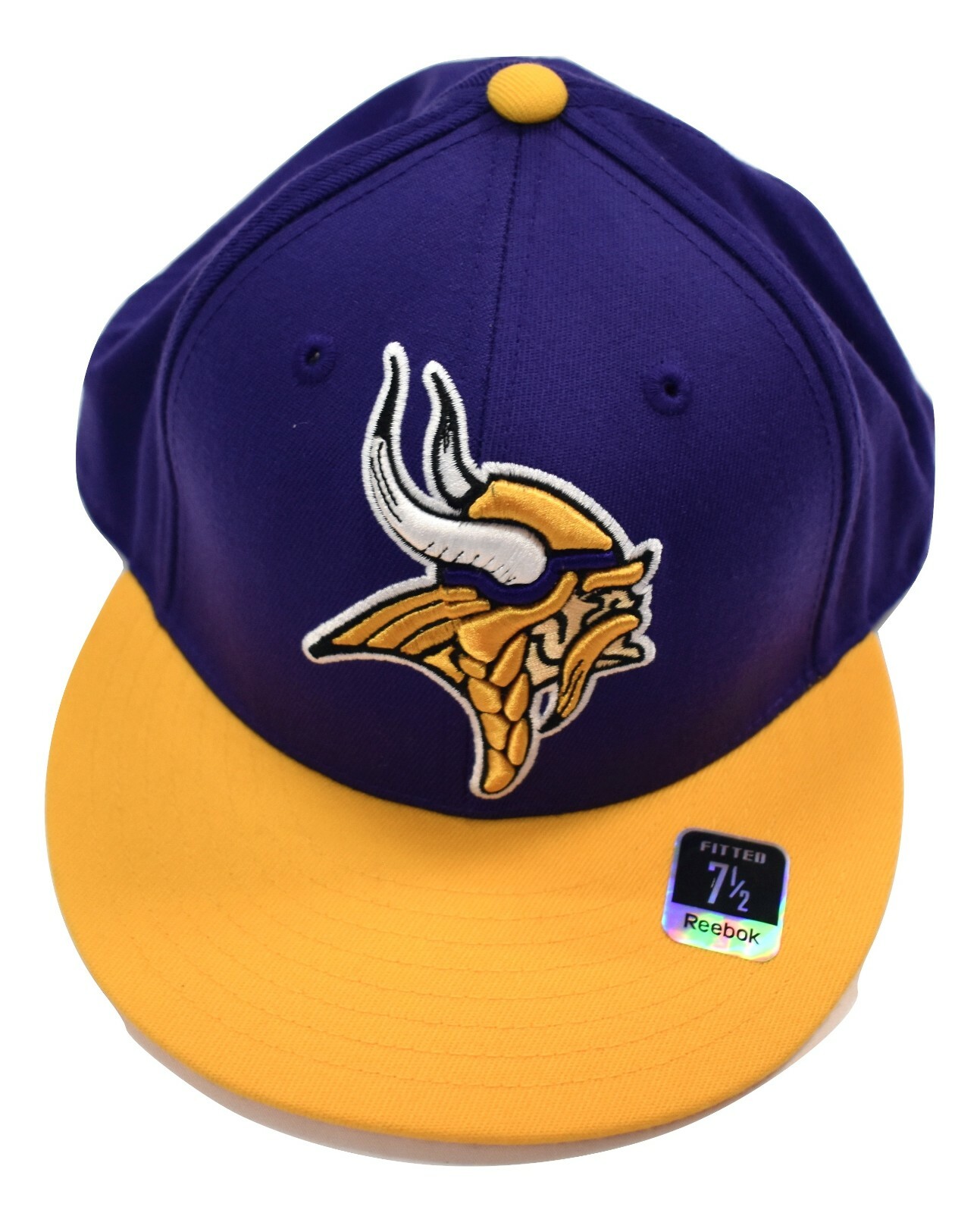 Reebok NFL On-Field Mens Minnesota Vikings Flat Brim Fitted Hat Cap Pick Size