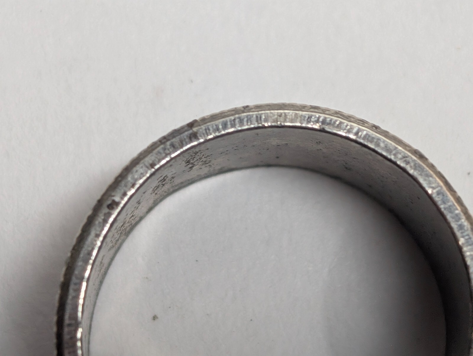 Vintage Silver-Tone Greek Key Design Toe Ring Adjustable Size