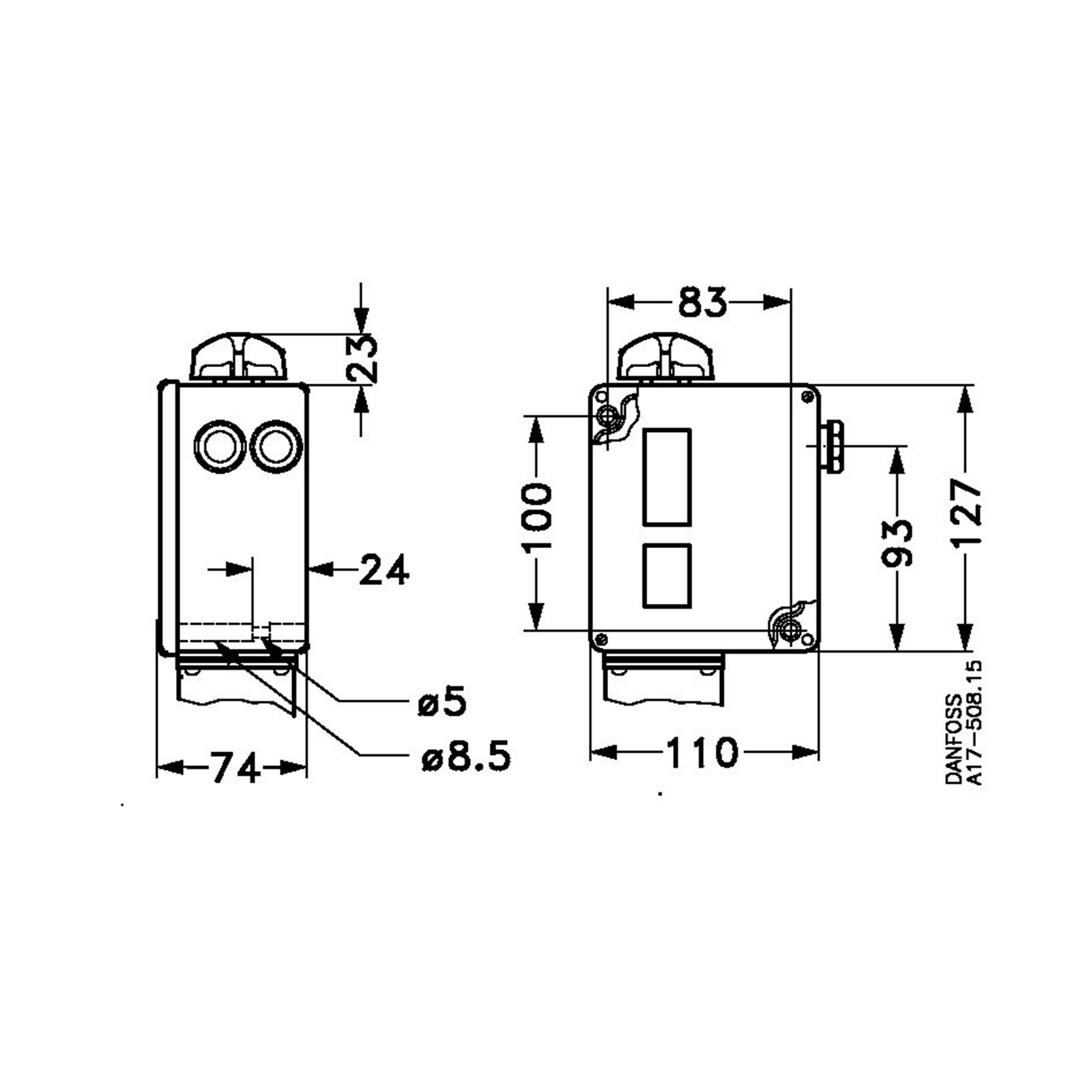 DANFOSS 017-520366 Pressure Switch New #