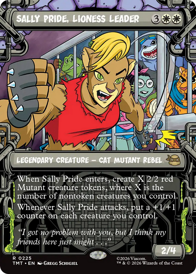 x1 Sally Pride, Lioness Leader TMT Ninja Turtles MTG 225 M/NM 1x