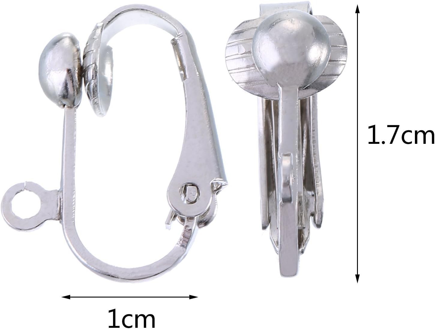 36 Pack Clip-on Earring Converter with Easy Open Loop for DIY Earring and Tur...