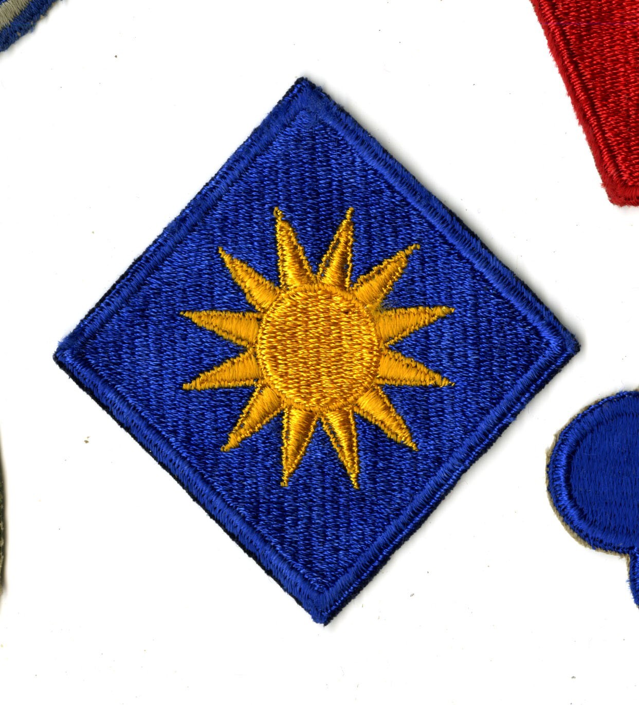 40th Infantry Division White Back Patch WWII Original Philippines Pacific