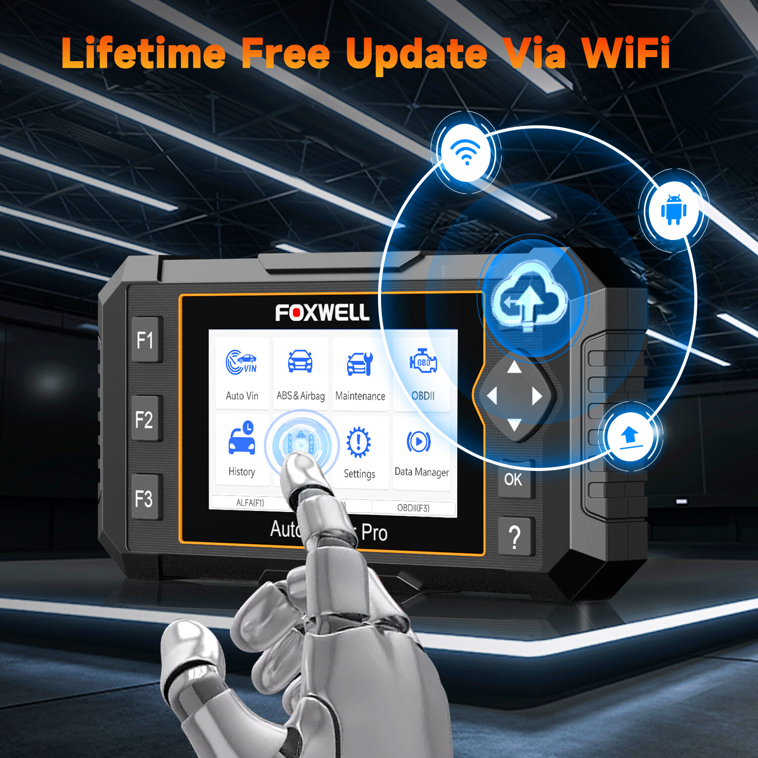 NT650 Pro Bidirectional Car Diagnostic Tool ABS SRS OBD2 Scanner TPMS DPF Reset