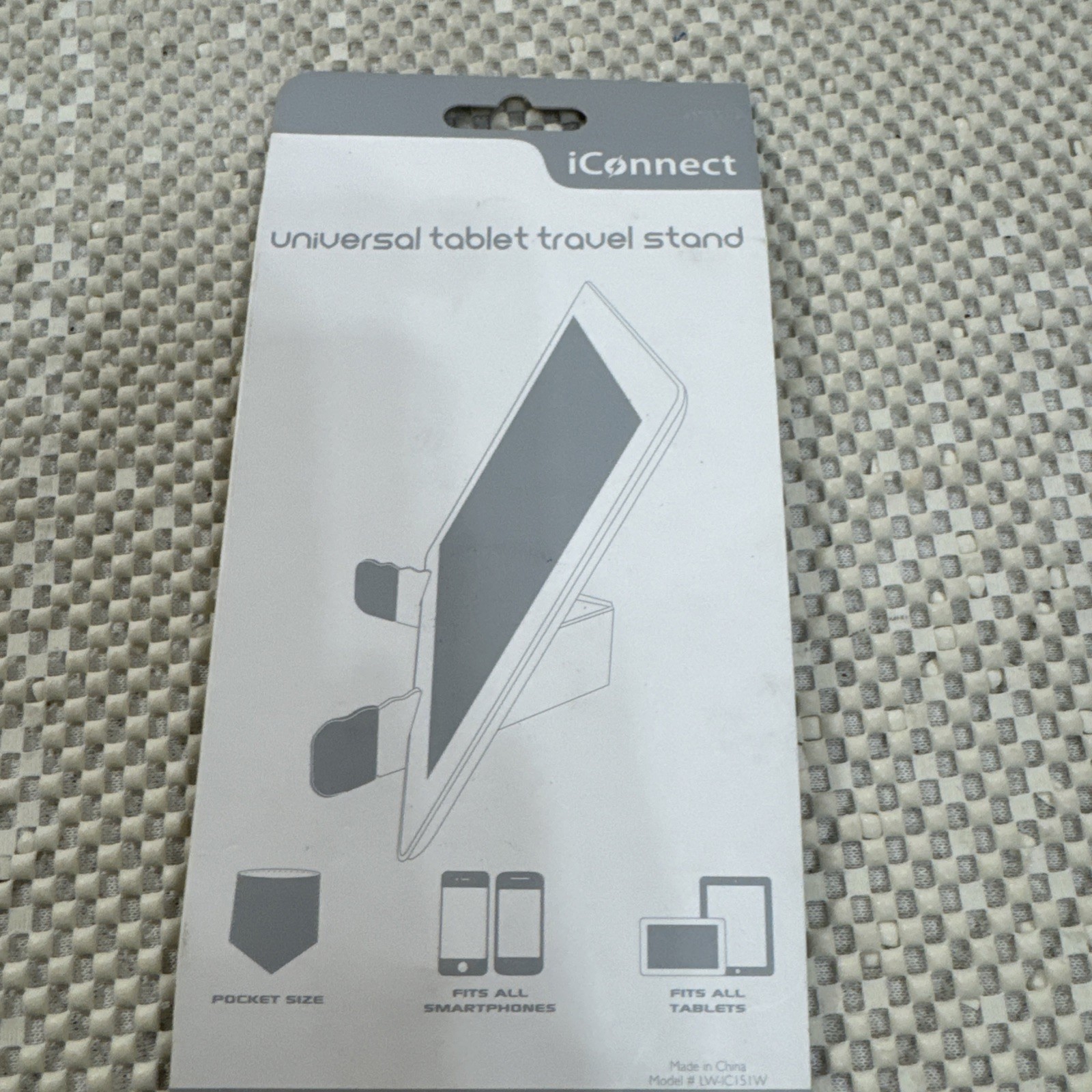 IConnect Universal Tablet Travel Stand - Silver