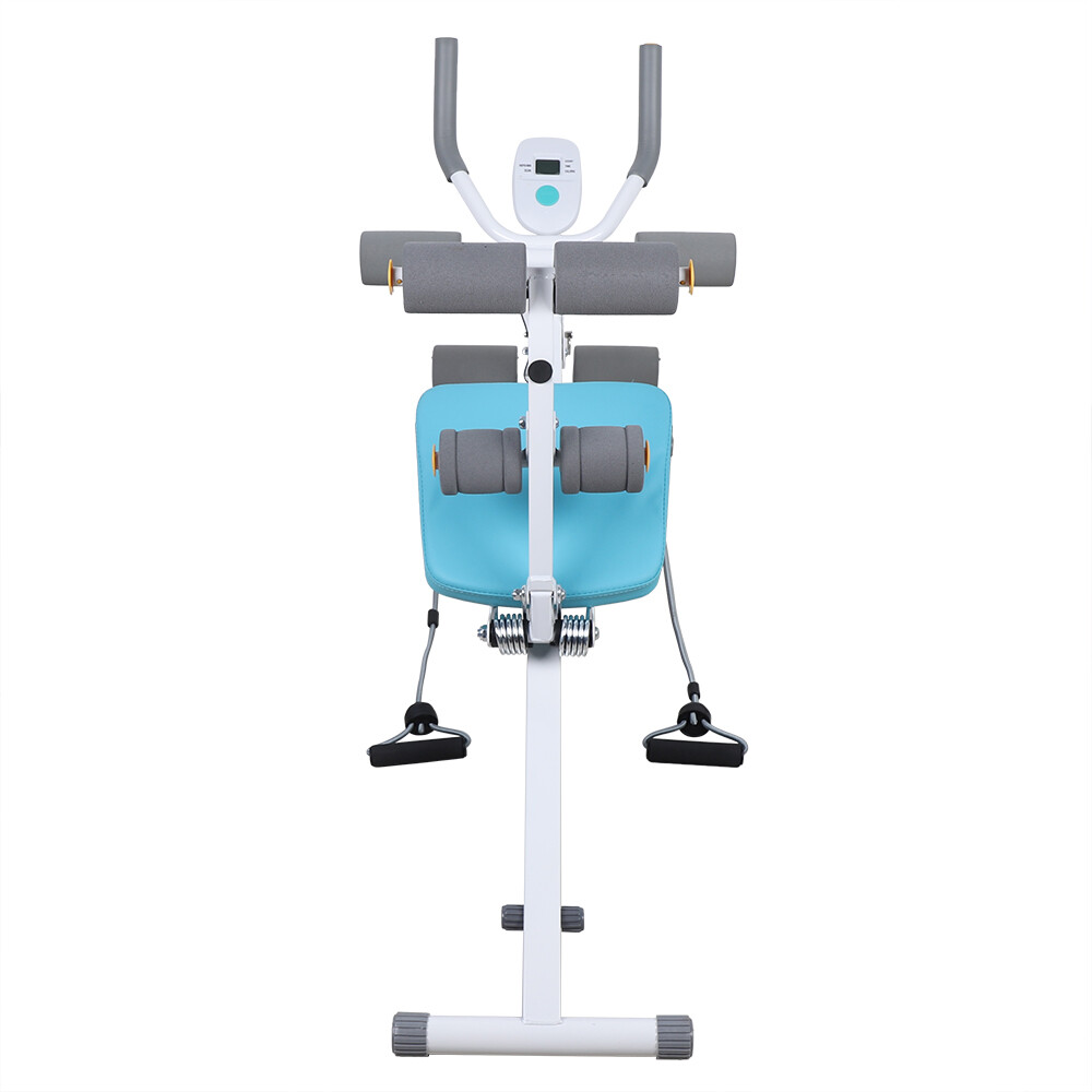 2-in-1 Adjustable Ab Trainer Machine - Foldable Sit-Up Bench, 330lbs Capacity