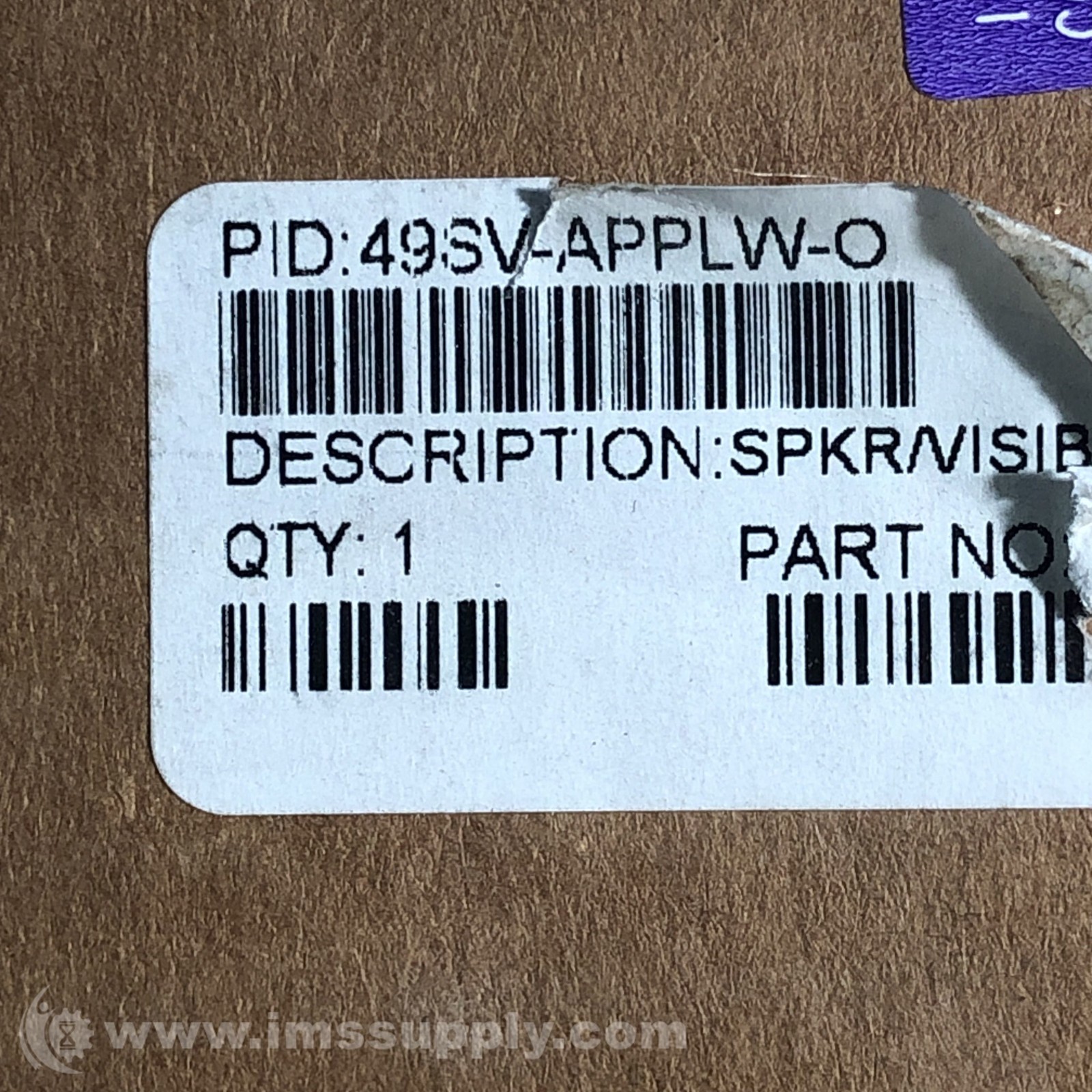 Simplex 49SV-APPLW-O FNOB