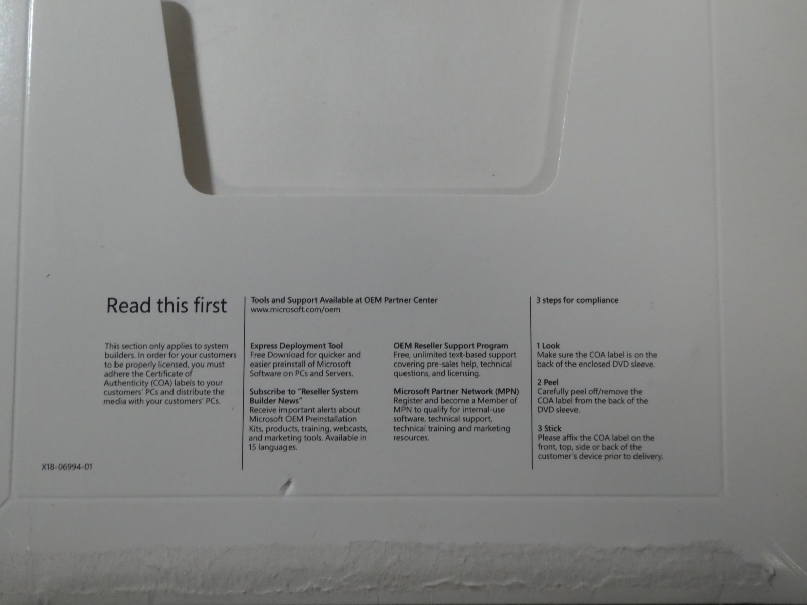 Microsoft Windows 10 Pro 64 Bit DVD