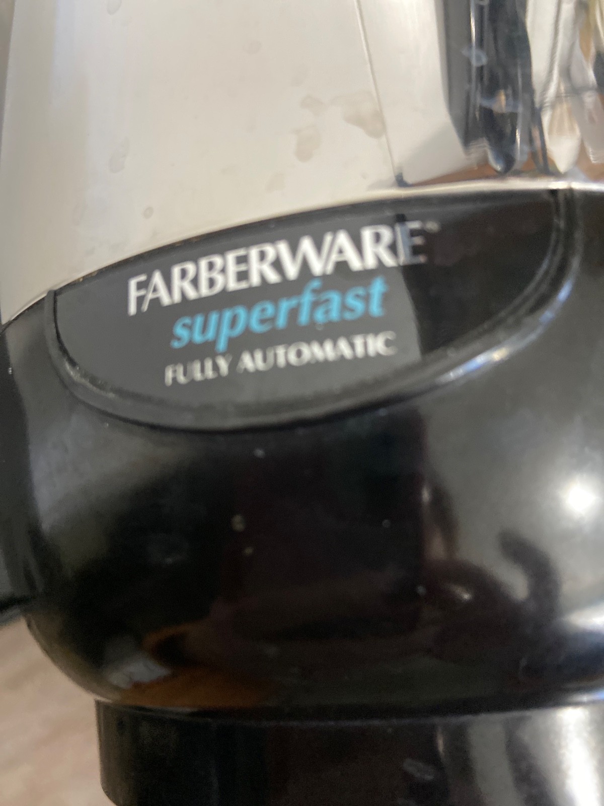 Vintage FARBERWARE Superfast Automatic Coffee Pot, Shiny Percolator 12 Cup