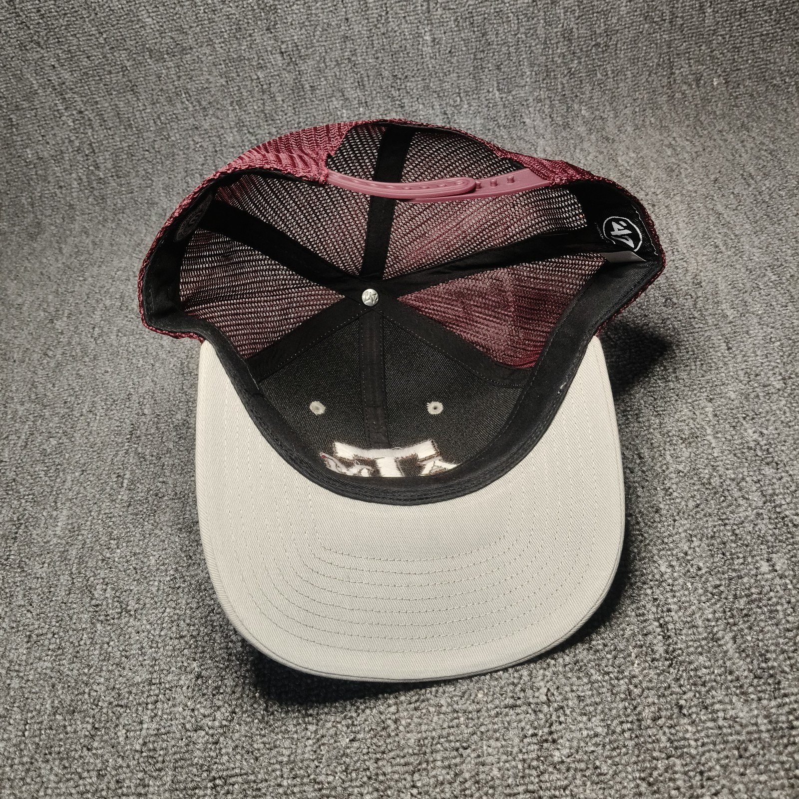 'YY Texas A&M Aggies Trucker Hat White Maroon Strapback