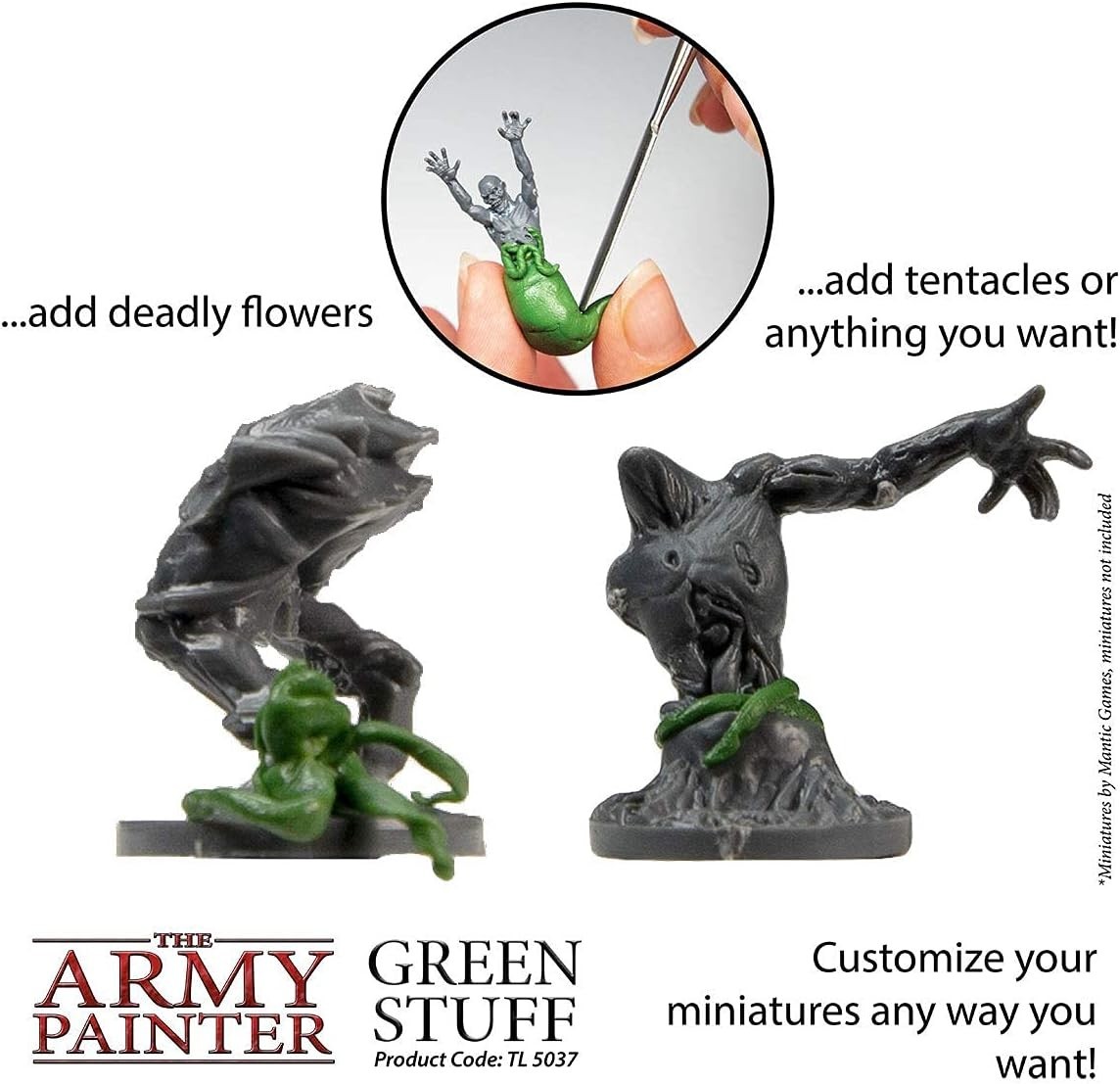 Green Stuff, 2 Part Modelling Compound, 20 cm, 25 g, Mouldable Putty for Mini...
