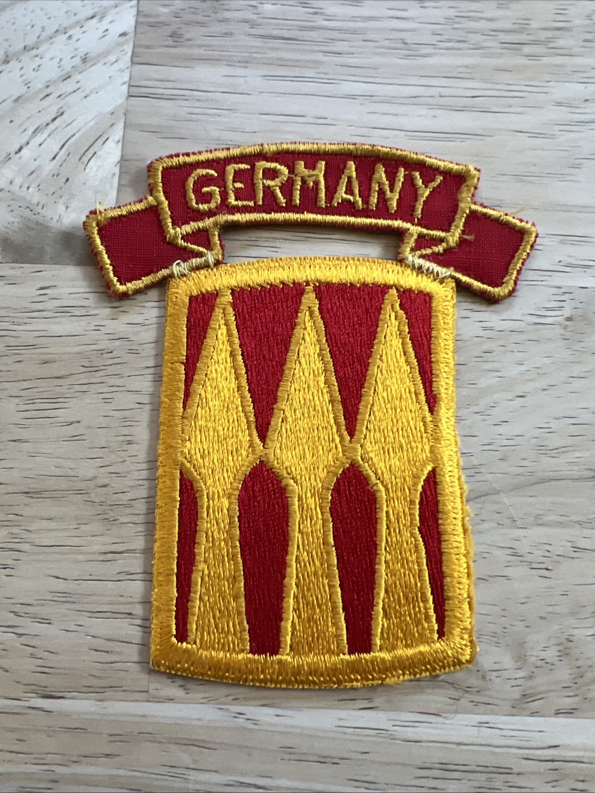 Vintage US Army 3rd Support Brigade Patch & Germany Tab Set