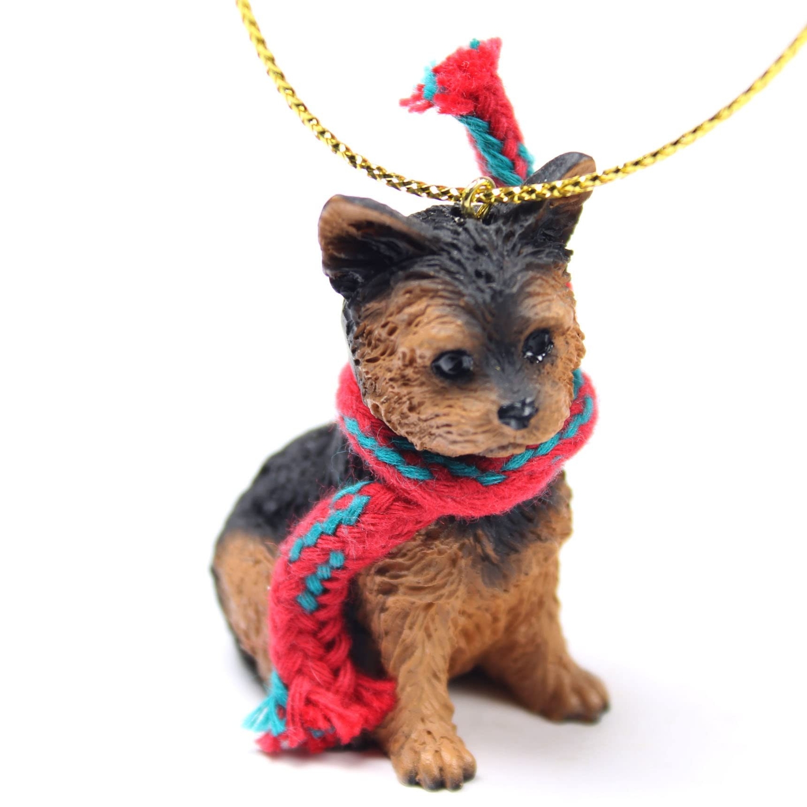 Yorkshire Terrier Tiny Miniature One Christmas Ornament Puppy Cut - Delightful!