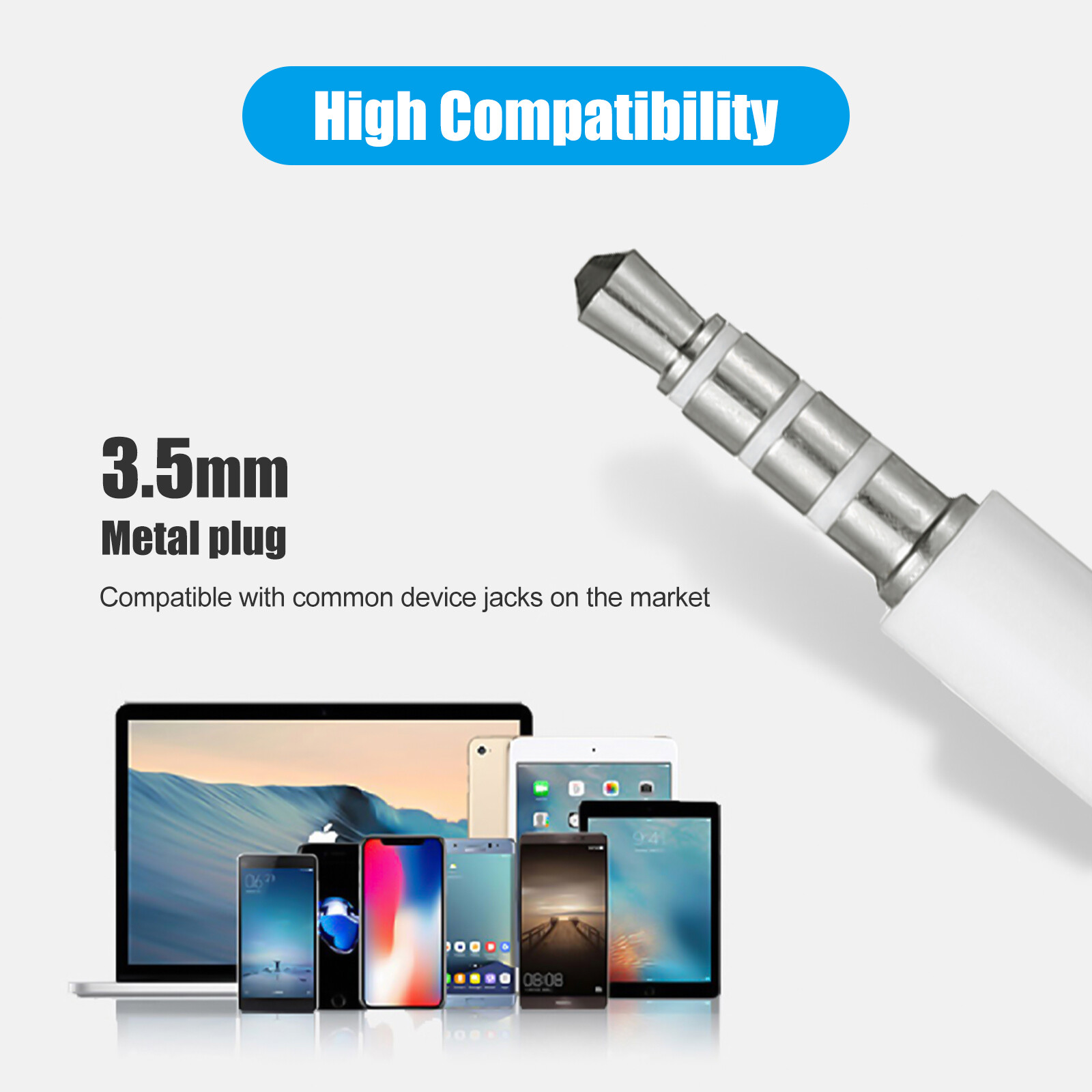 Wholesale In-ear 3.5mm Earphones Headsets Headphone W/ Mic For Android Samsung