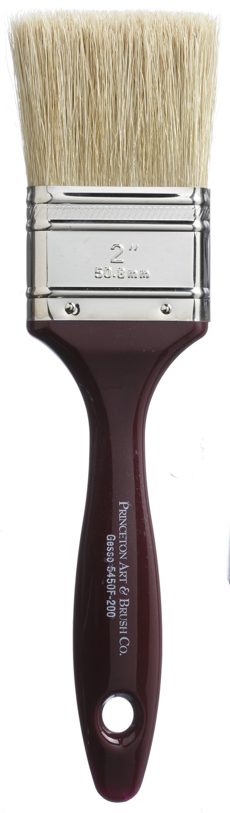 Princeton Gesso Natural Short Handle Flat Brush-2"