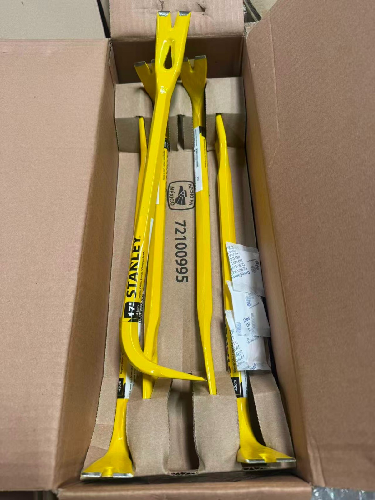 5-pack Stanley 17 Inch Ripping Chisel Bar